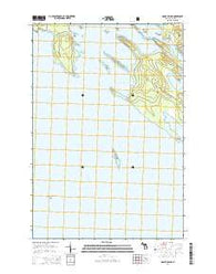Goose Island Michigan Historical topographic map, 1:24000 scale, 7.5 X 7.5 Minute, Year 2014