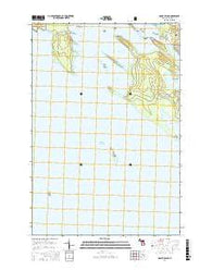 Goose Island Michigan Current topographic map, 1:24000 scale, 7.5 X 7.5 Minute, Year 2017