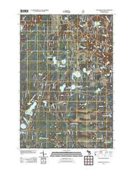 Gooseneck Lake Michigan Historical topographic map, 1:24000 scale, 7.5 X 7.5 Minute, Year 2011