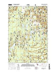 Gooseneck Lake Michigan Current topographic map, 1:24000 scale, 7.5 X 7.5 Minute, Year 2017