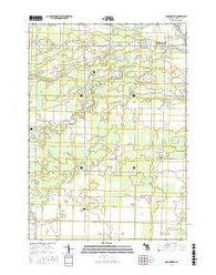Gordonville Michigan Current topographic map, 1:24000 scale, 7.5 X 7.5 Minute, Year 2016