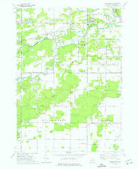 Gordonville Michigan Historical topographic map, 1:24000 scale, 7.5 X 7.5 Minute, Year 1973