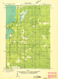 Gould City NW Michigan Historical topographic map, 1:31680 scale, 7.5 X 7.5 Minute, Year 1931