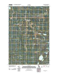 Gould City Michigan Historical topographic map, 1:24000 scale, 7.5 X 7.5 Minute, Year 2011