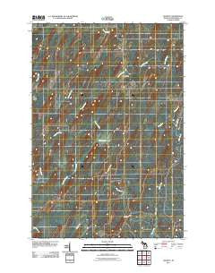 Gourley Michigan Historical topographic map, 1:24000 scale, 7.5 X 7.5 Minute, Year 2011