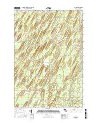 Gourley Michigan Current topographic map, 1:24000 scale, 7.5 X 7.5 Minute, Year 2016