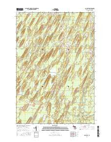 Gourley Michigan Current topographic map, 1:24000 scale, 7.5 X 7.5 Minute, Year 2016