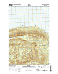 Government Peak Michigan Current topographic map, 1:24000 scale, 7.5 X 7.5 Minute, Year 2017