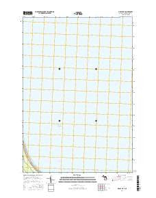 Grace OE E Michigan Current topographic map, 1:24000 scale, 7.5 X 7.5 Minute, Year 2017