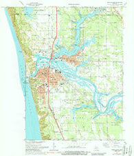 Grand Haven Michigan Historical topographic map, 1:24000 scale, 7.5 X 7.5 Minute, Year 1972