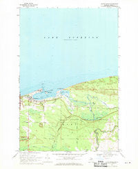 Grand Marais Michigan Historical topographic map, 1:24000 scale, 7.5 X 7.5 Minute, Year 1968