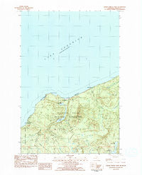 Grand Portal Point Michigan Historical topographic map, 1:25000 scale, 7.5 X 7.5 Minute, Year 1983