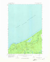 Grand Portal Point Michigan Historical topographic map, 1:62500 scale, 15 X 15 Minute, Year 1958