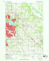 Grand Rapids East Michigan Historical topographic map, 1:24000 scale, 7.5 X 7.5 Minute, Year 1967