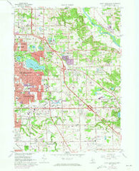 Grand Rapids East Michigan Historical topographic map, 1:24000 scale, 7.5 X 7.5 Minute, Year 1967