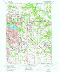Grand Rapids East Michigan Historical topographic map, 1:24000 scale, 7.5 X 7.5 Minute, Year 1967