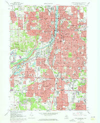 Grand Rapids West Michigan Historical topographic map, 1:24000 scale, 7.5 X 7.5 Minute, Year 1967