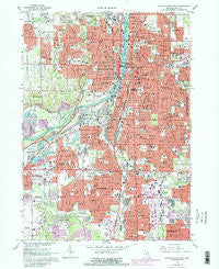 Grand Rapids West Michigan Historical topographic map, 1:24000 scale, 7.5 X 7.5 Minute, Year 1967