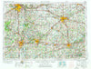 Grand Rapids Michigan Historical topographic map, 1:250000 scale, 1 X 2 Degree, Year 1958