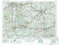 Grand Rapids Michigan Historical topographic map, 1:250000 scale, 1 X 2 Degree, Year 1958