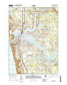 Grand Haven Michigan Historical topographic map, 1:24000 scale, 7.5 X 7.5 Minute, Year 2014