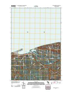 Grand Marais Michigan Historical topographic map, 1:24000 scale, 7.5 X 7.5 Minute, Year 2011