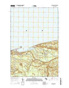 Grand Marais Michigan Historical topographic map, 1:24000 scale, 7.5 X 7.5 Minute, Year 2014