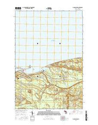 Grand Marais Michigan Current topographic map, 1:24000 scale, 7.5 X 7.5 Minute, Year 2017