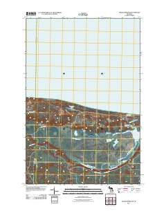 Grand Marais NE Michigan Historical topographic map, 1:24000 scale, 7.5 X 7.5 Minute, Year 2011