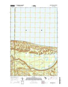 Grand Marais NE Michigan Historical topographic map, 1:24000 scale, 7.5 X 7.5 Minute, Year 2014