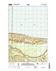 Grand Marais NE Michigan Current topographic map, 1:24000 scale, 7.5 X 7.5 Minute, Year 2017