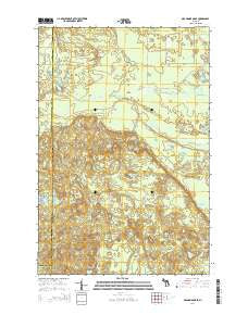 Grand Marais SE Michigan Historical topographic map, 1:24000 scale, 7.5 X 7.5 Minute, Year 2014