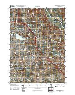Grand Rapids East Michigan Historical topographic map, 1:24000 scale, 7.5 X 7.5 Minute, Year 2011