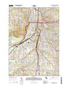 Grand Rapids West Michigan Historical topographic map, 1:24000 scale, 7.5 X 7.5 Minute, Year 2014