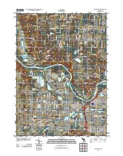 Grandville Michigan Historical topographic map, 1:24000 scale, 7.5 X 7.5 Minute, Year 2011