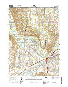Grandville Michigan Historical topographic map, 1:24000 scale, 7.5 X 7.5 Minute, Year 2014