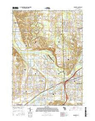 Grandville Michigan Current topographic map, 1:24000 scale, 7.5 X 7.5 Minute, Year 2016