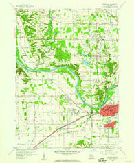 Grandville Michigan Historical topographic map, 1:24000 scale, 7.5 X 7.5 Minute, Year 1958