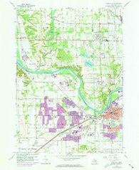 Grandville Michigan Historical topographic map, 1:24000 scale, 7.5 X 7.5 Minute, Year 1958