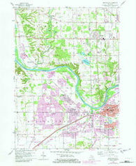 Grandville Michigan Historical topographic map, 1:24000 scale, 7.5 X 7.5 Minute, Year 1958