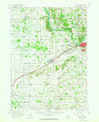 Grandville Michigan Historical topographic map, 1:62500 scale, 15 X 15 Minute, Year 1958