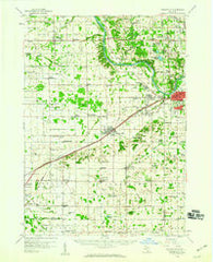 Grandville Michigan Historical topographic map, 1:62500 scale, 15 X 15 Minute, Year 1958