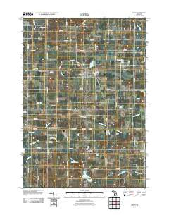 Grant Michigan Historical topographic map, 1:24000 scale, 7.5 X 7.5 Minute, Year 2011