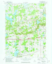 Grass Lake Michigan Historical topographic map, 1:24000 scale, 7.5 X 7.5 Minute, Year 1973