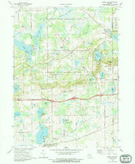 Grass Lake Michigan Historical topographic map, 1:24000 scale, 7.5 X 7.5 Minute, Year 1973