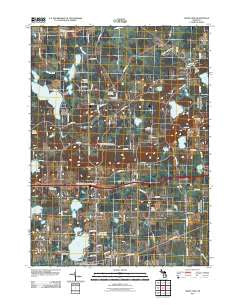 Grass Lake Michigan Historical topographic map, 1:24000 scale, 7.5 X 7.5 Minute, Year 2011