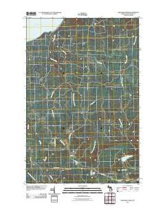 Graveraet River Michigan Historical topographic map, 1:24000 scale, 7.5 X 7.5 Minute, Year 2011