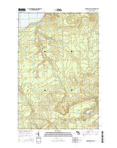 Graveraet River Michigan Historical topographic map, 1:24000 scale, 7.5 X 7.5 Minute, Year 2014