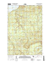 Graveraet River Michigan Current topographic map, 1:24000 scale, 7.5 X 7.5 Minute, Year 2017