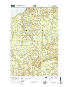 Graveraet River Michigan Current topographic map, 1:24000 scale, 7.5 X 7.5 Minute, Year 2017
